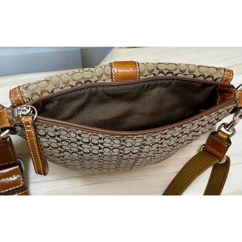 Y2K Coach Mini Signature Jacquard Convertible Bag